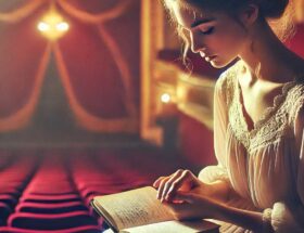 nina consulta i suoi appunti