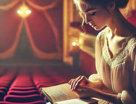 nina consulta i suoi appunti